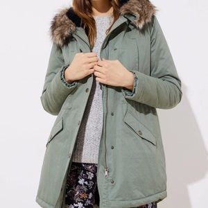 LOFT Faux Fur Lined Parka
